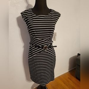 NWT Striped Black & White Dress